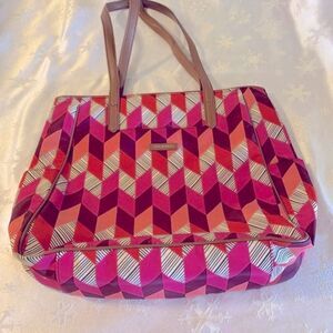 Vera Bradley Shoulder Bag Handbag Shopper Bohemian Chevron XL Gorgeous